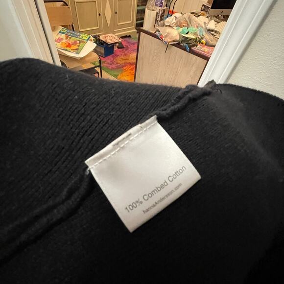 Hannah Anderson Girls Black Embellished Sweater Dress Size 12 - Picture 6 of 7